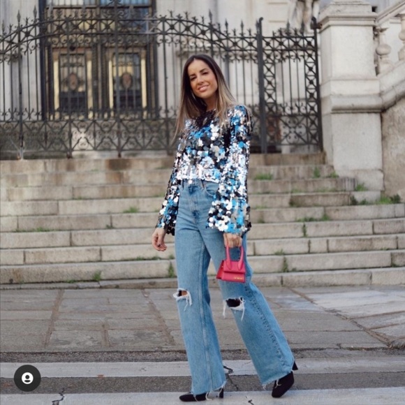 Zara sequin crop top - Picture 3 of 16